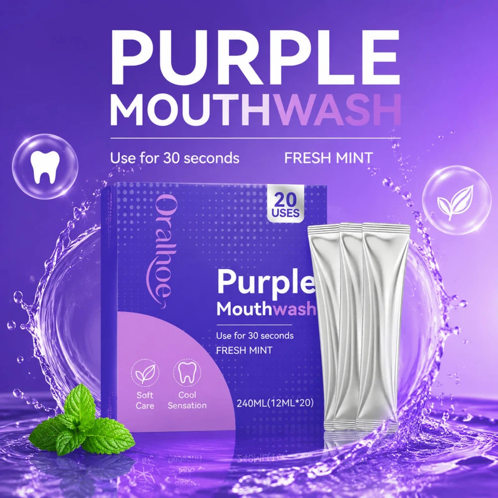 Portable Mint Mouthwash Strips