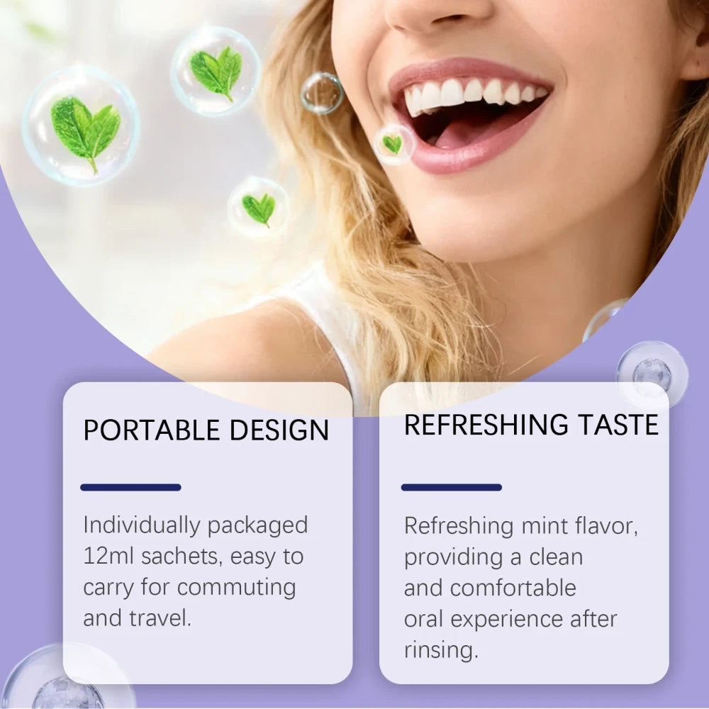 Portable Mint Mouthwash Strips