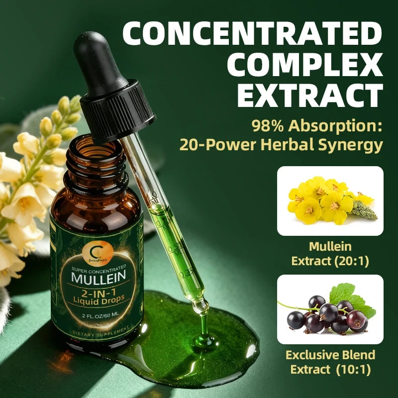 Mullein Leaf Extract Respiratory Support Drops
