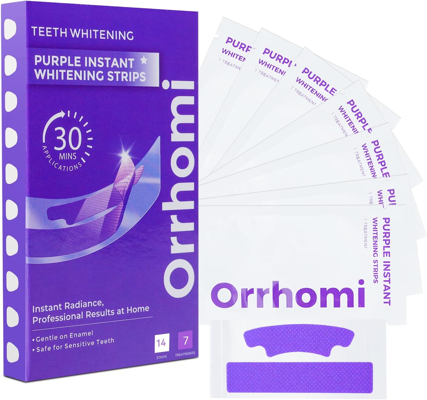 Transform Your Smile with Enamel Safe Teeth Whitening Strips - 7 Treatments for a Brighter, Confident You!